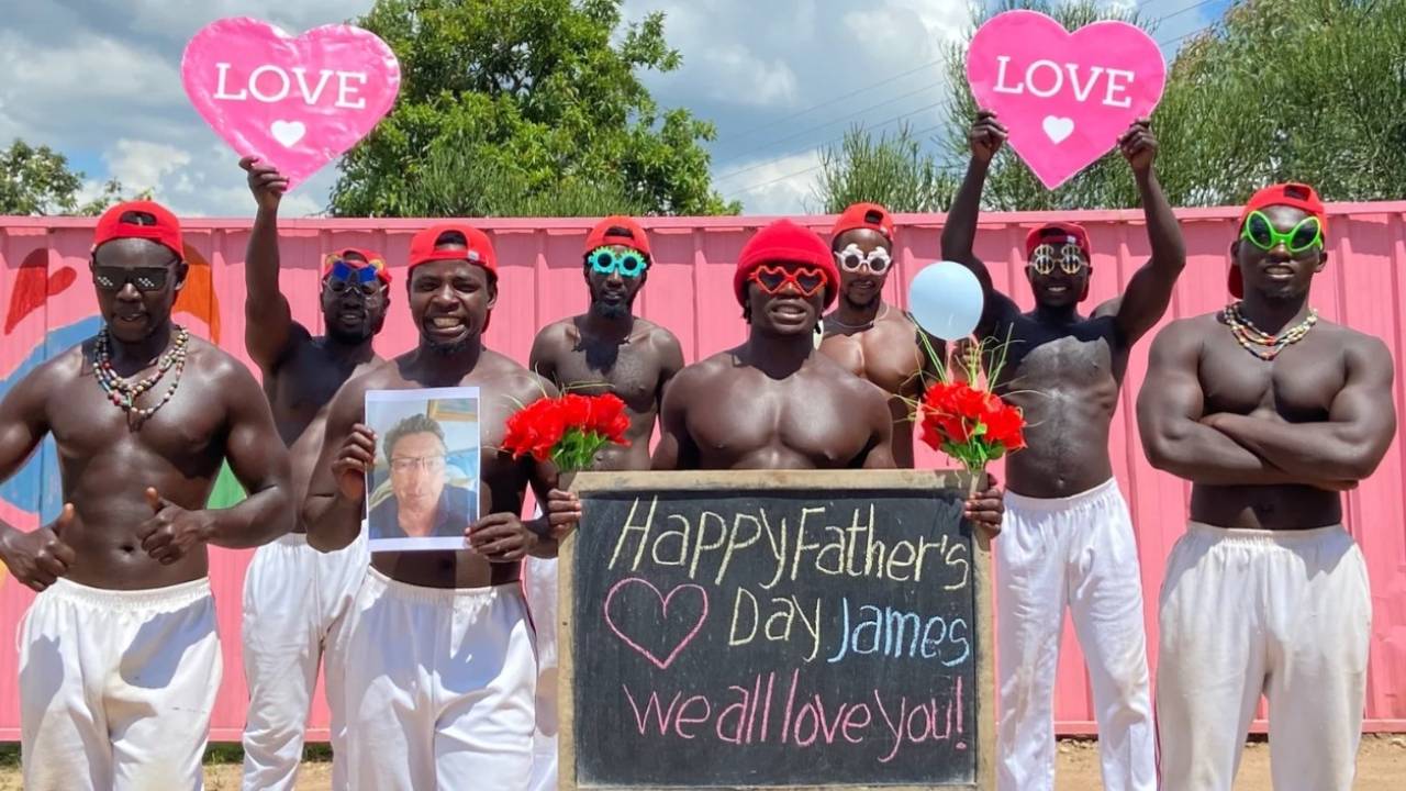 Father’s Day video from Africa – personalized African Father’s Day dance video gift with custom name and message