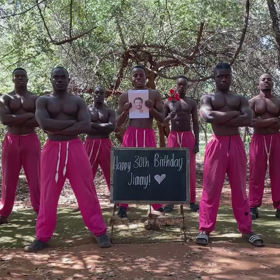 Personalized African Birthday Video Greeting – African Dance Team