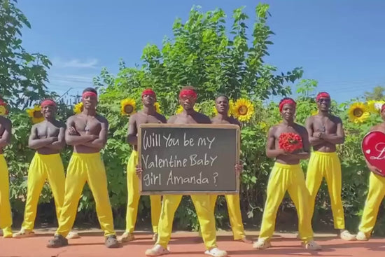 Custom Valentine video from African dancers
